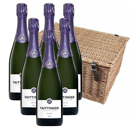 Taittinger Nocturne NV Champagne, 75cl Case of 6 Hamper